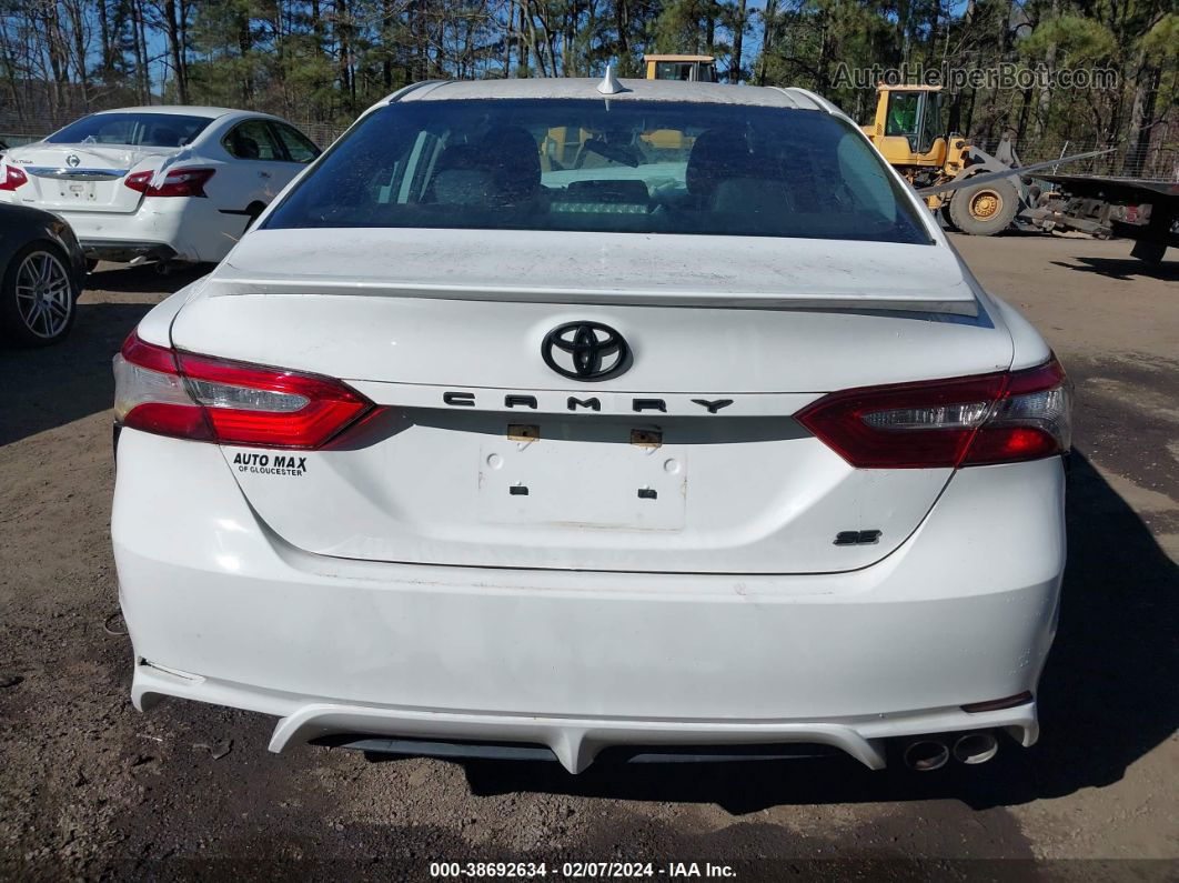 2019 Toyota Camry Se White vin: 4T1B11HK0KU698053