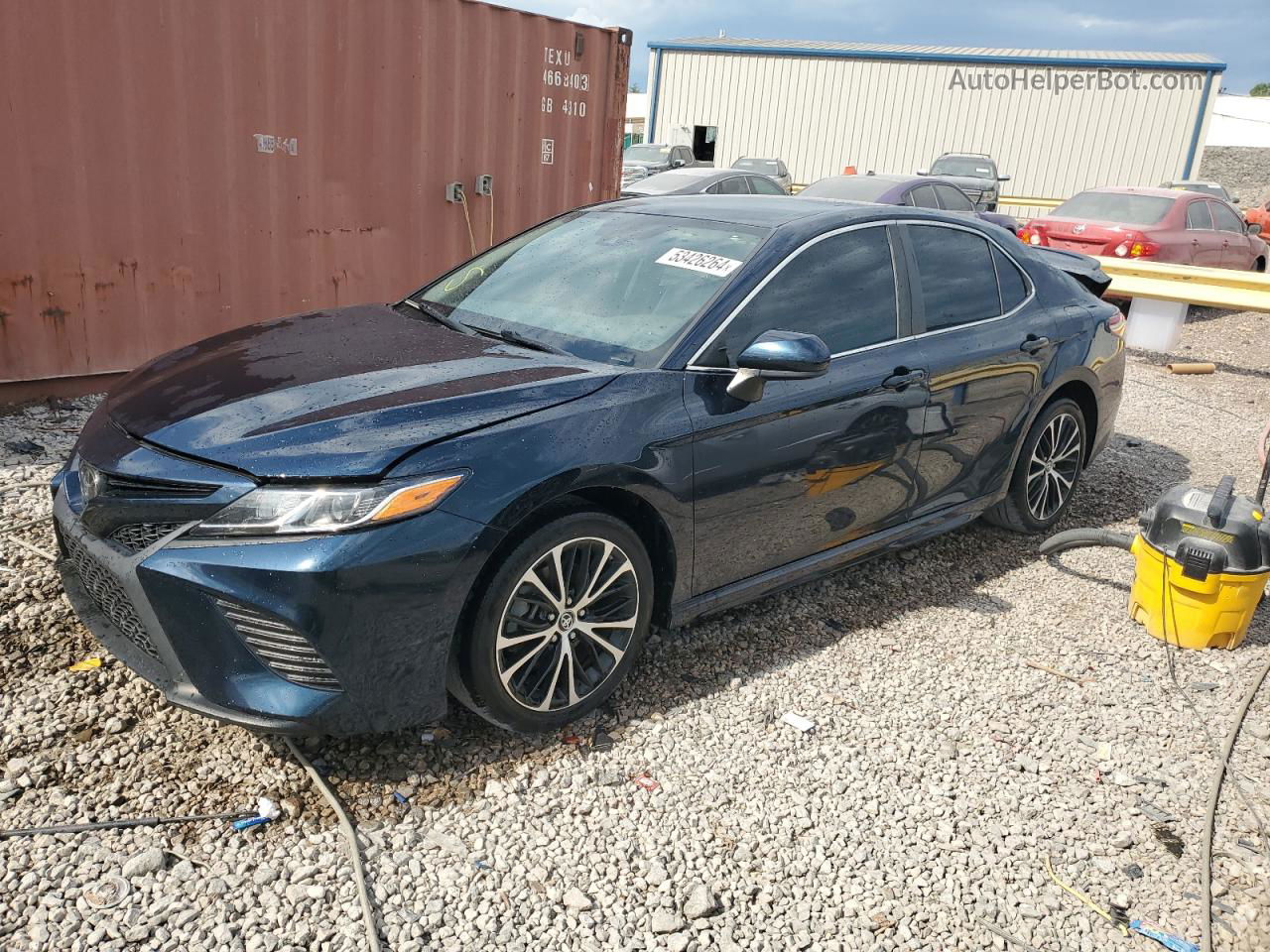 2019 Toyota Camry L Синий vin: 4T1B11HK0KU706426