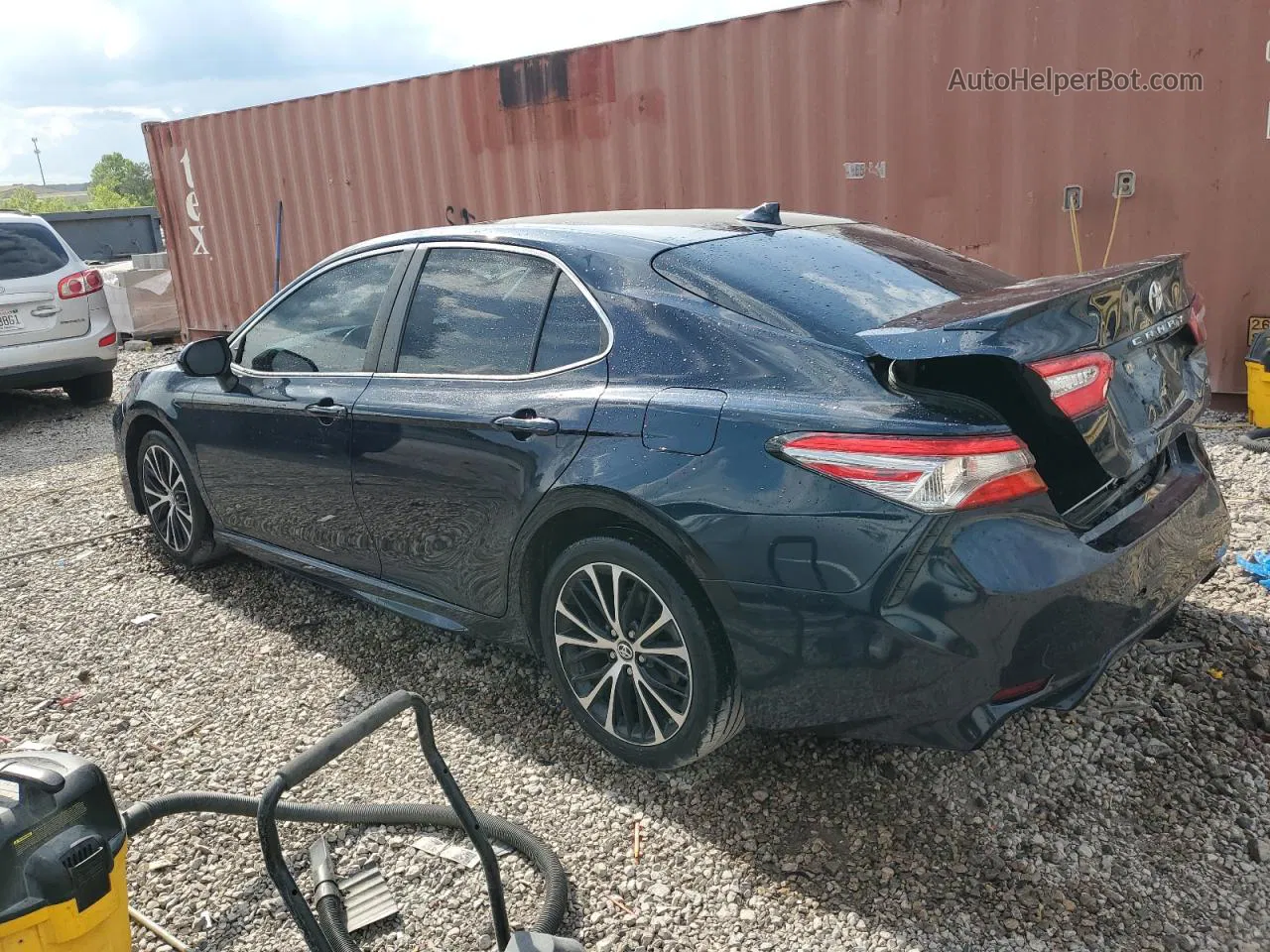 2019 Toyota Camry L Синий vin: 4T1B11HK0KU706426