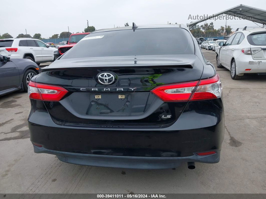 2019 Toyota Camry Le Black vin: 4T1B11HK0KU709259