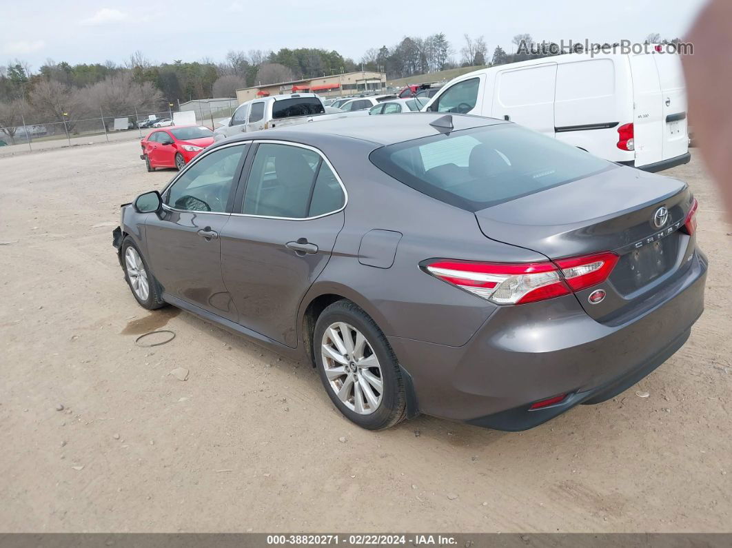 2019 Toyota Camry Le Gray vin: 4T1B11HK0KU719077