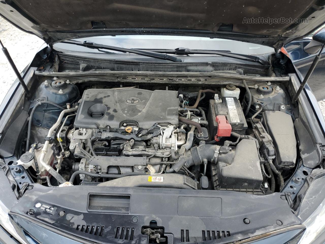 2019 Toyota Camry L Синий vin: 4T1B11HK0KU743895