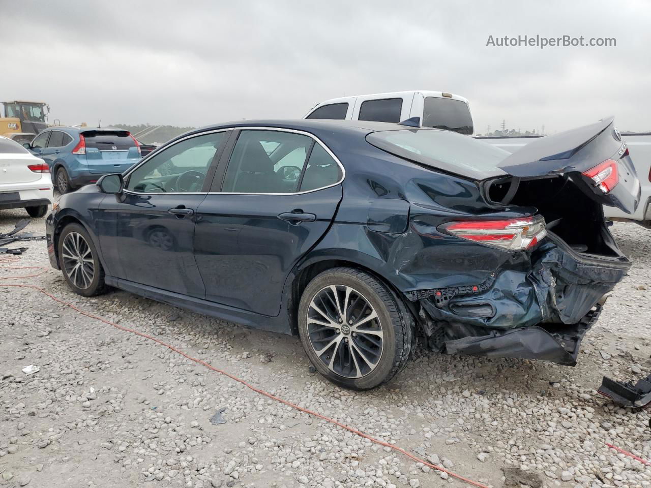 2019 Toyota Camry L Синий vin: 4T1B11HK0KU743895