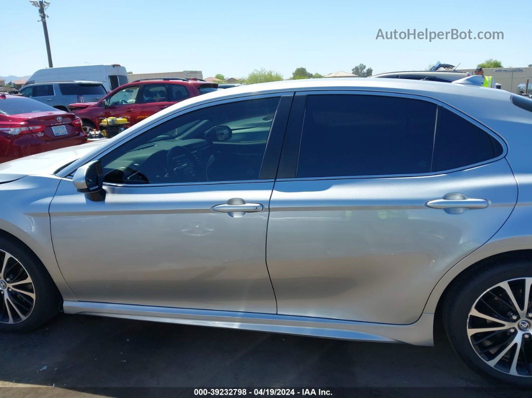 2019 Toyota Camry Se Silver vin: 4T1B11HK0KU752144