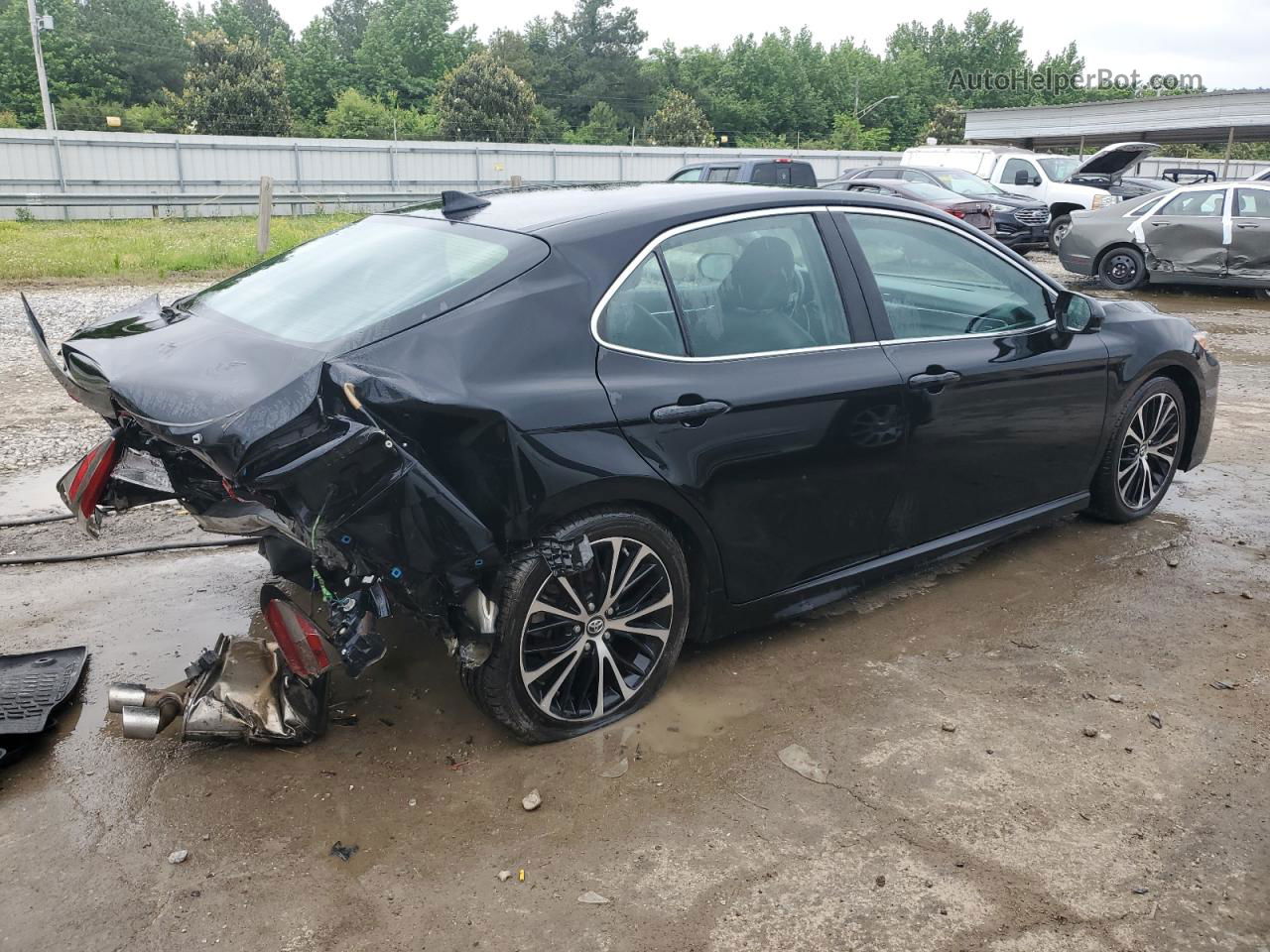 2019 Toyota Camry L Black vin: 4T1B11HK0KU772409