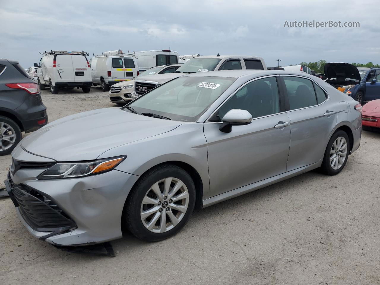 2019 Toyota Camry L Серебряный vin: 4T1B11HK0KU772491