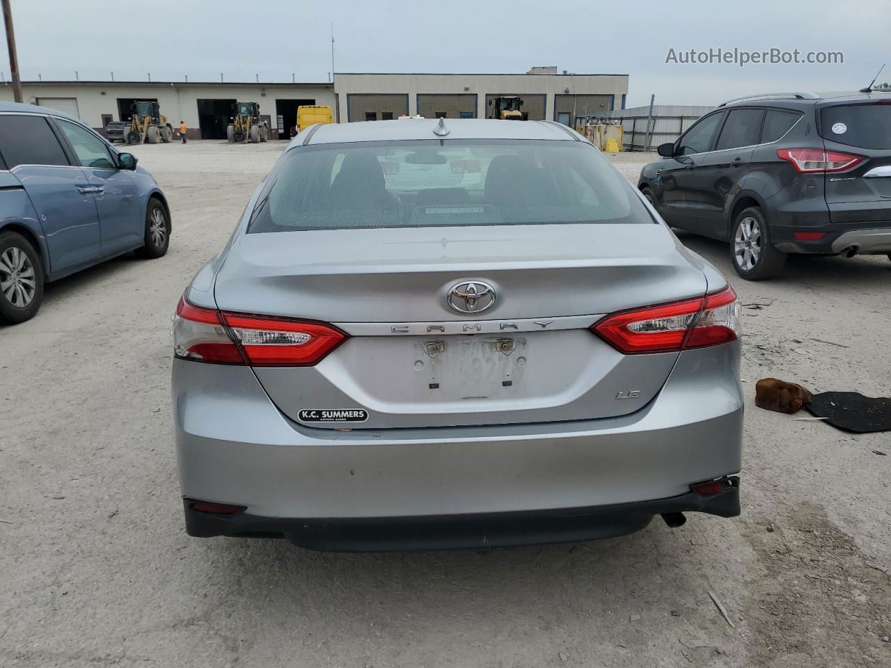 2019 Toyota Camry L Серебряный vin: 4T1B11HK0KU772491