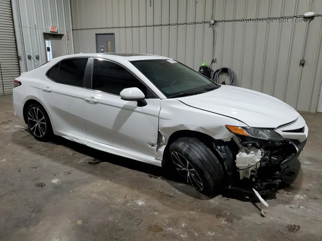 2019 Toyota Camry L White vin: 4T1B11HK0KU778145