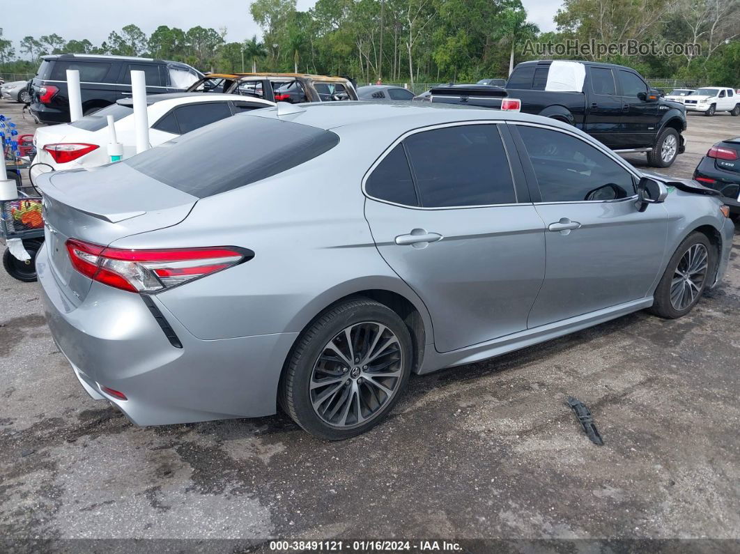 2019 Toyota Camry Se Silver vin: 4T1B11HK0KU783104