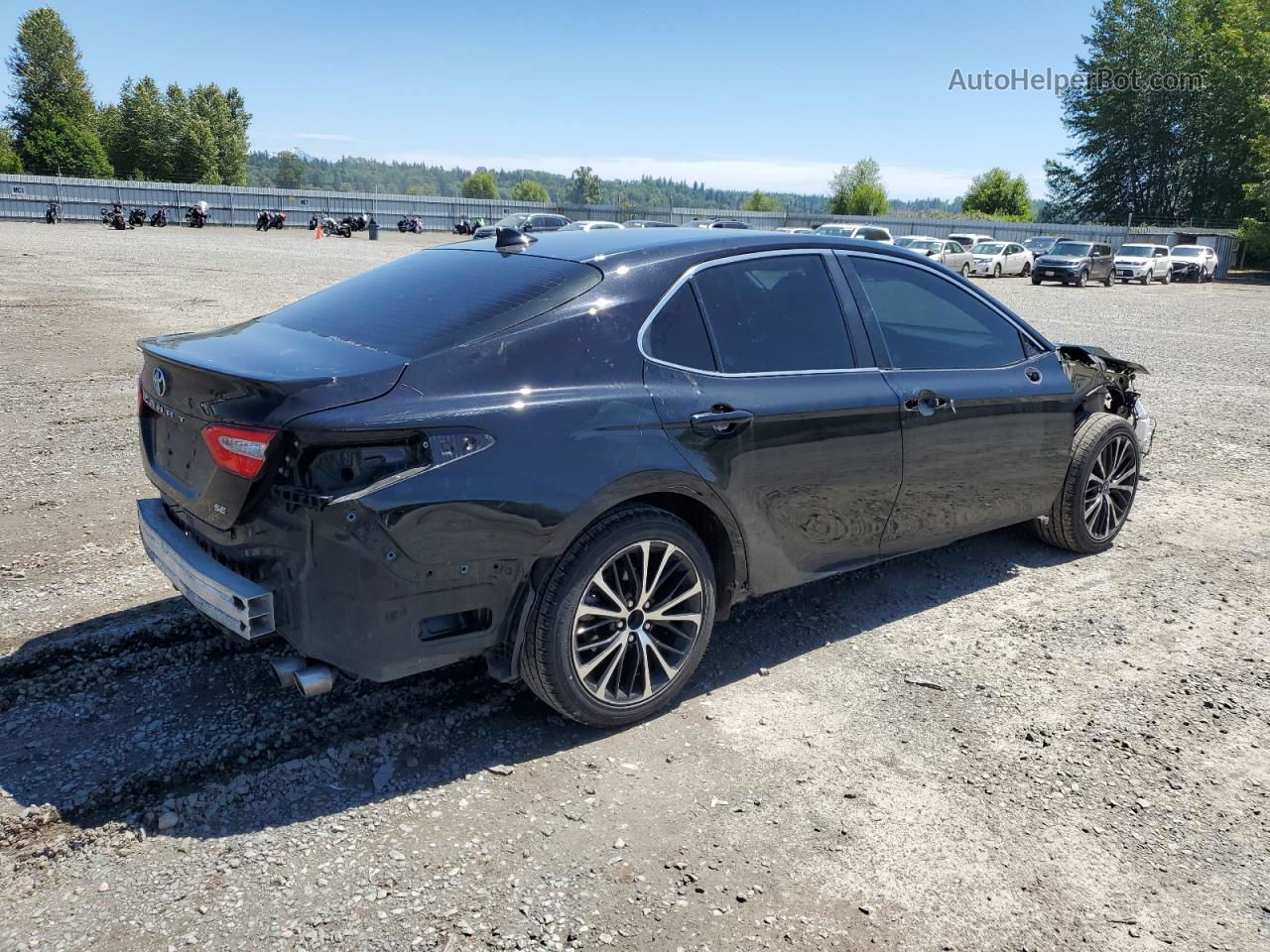 2019 Toyota Camry L Black vin: 4T1B11HK0KU790165