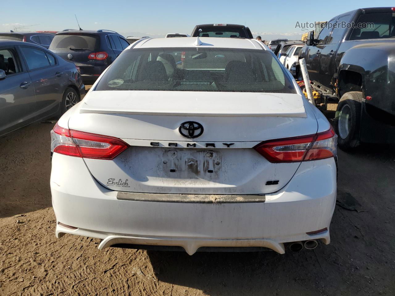 2019 Toyota Camry L White vin: 4T1B11HK0KU794264