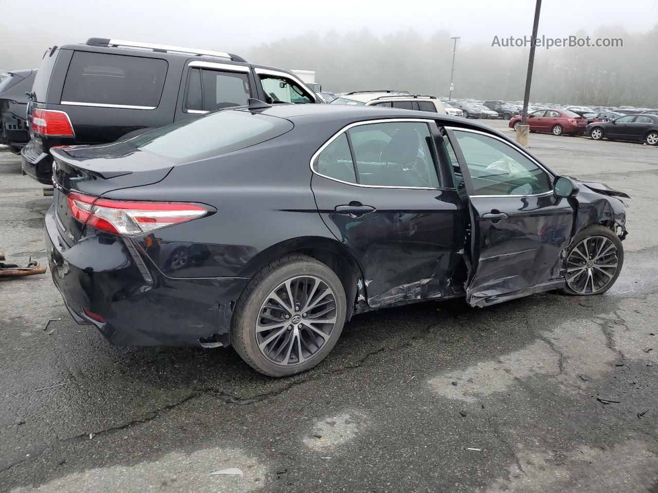 2019 Toyota Camry L Black vin: 4T1B11HK0KU802024