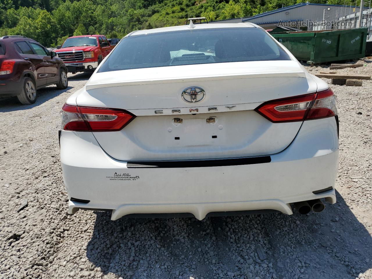 2019 Toyota Camry L White vin: 4T1B11HK0KU817090