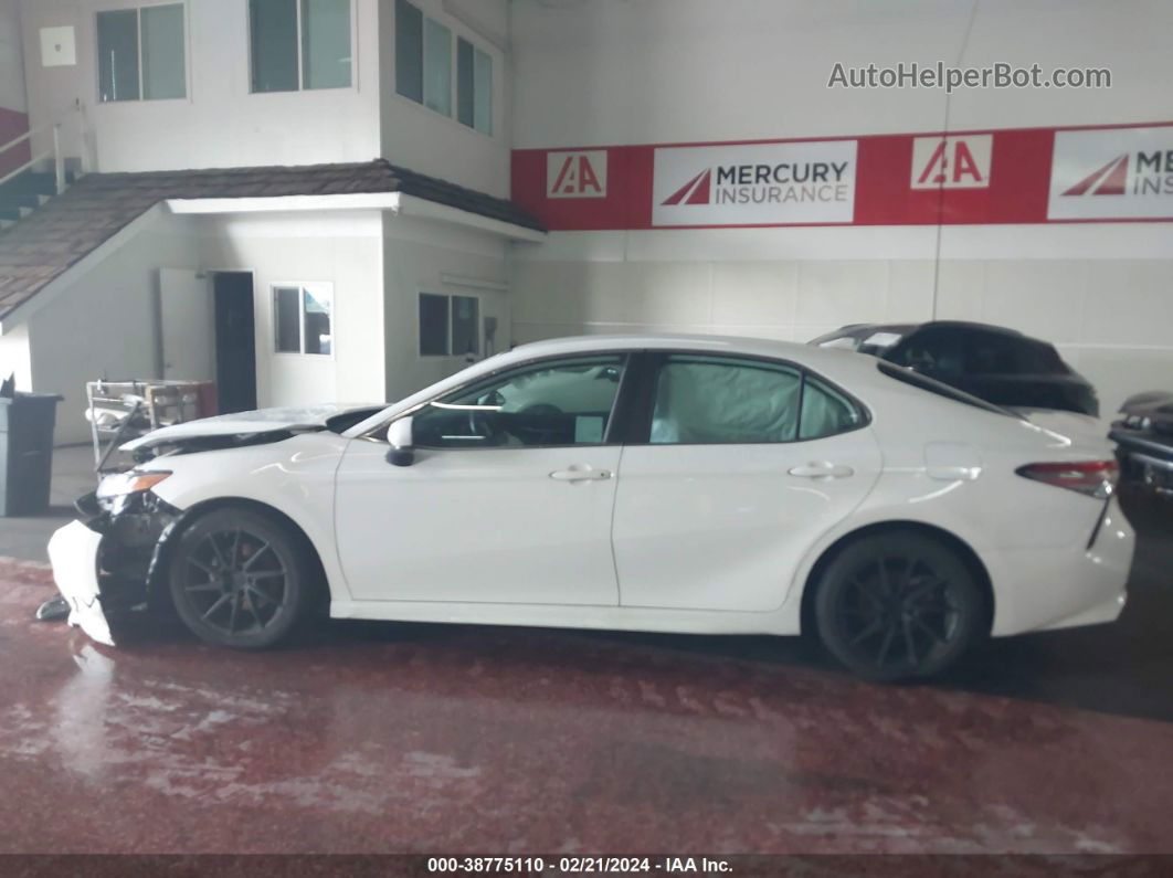 2019 Toyota Camry Se White vin: 4T1B11HK0KU818661