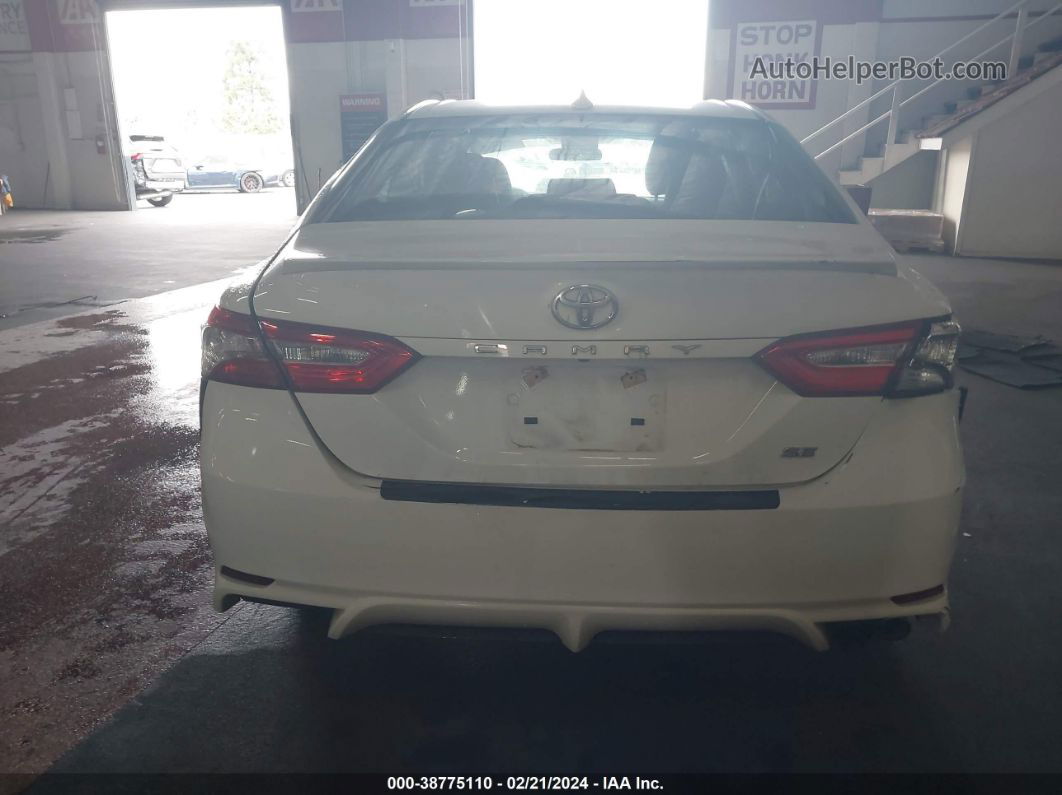 2019 Toyota Camry Se White vin: 4T1B11HK0KU818661