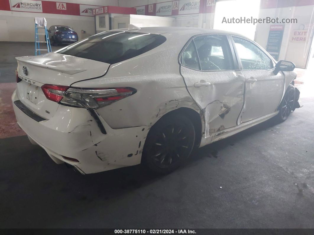 2019 Toyota Camry Se White vin: 4T1B11HK0KU818661