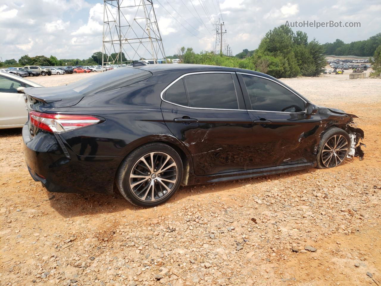 2019 Toyota Camry L Black vin: 4T1B11HK0KU841650