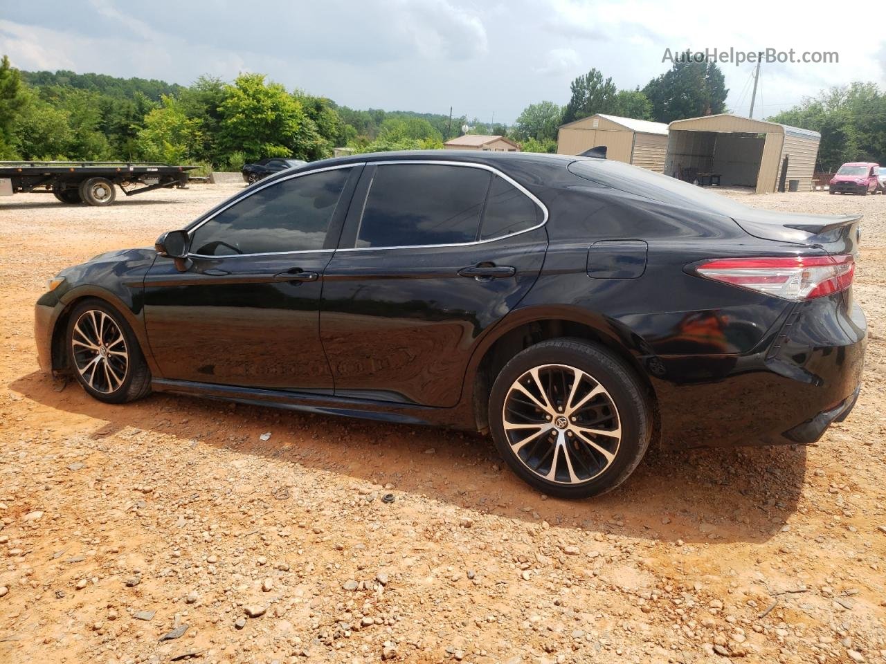 2019 Toyota Camry L Black vin: 4T1B11HK0KU841650