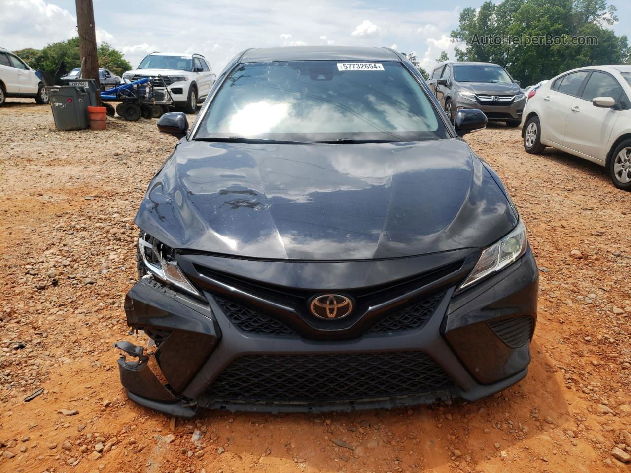 2019 Toyota Camry L Black vin: 4T1B11HK0KU841650