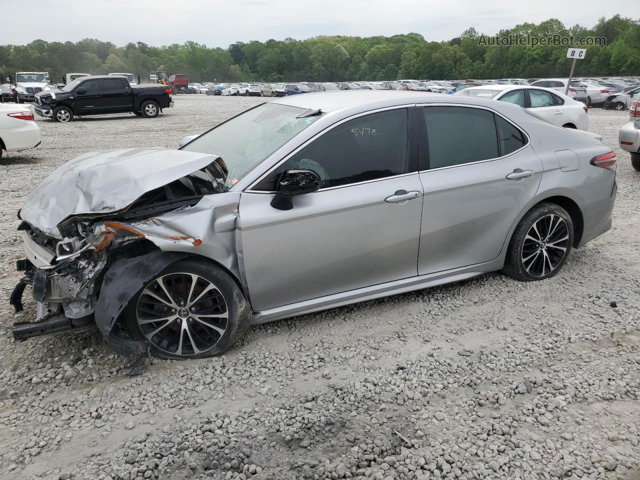 2019 Toyota Camry L Silver vin: 4T1B11HK1KU205478