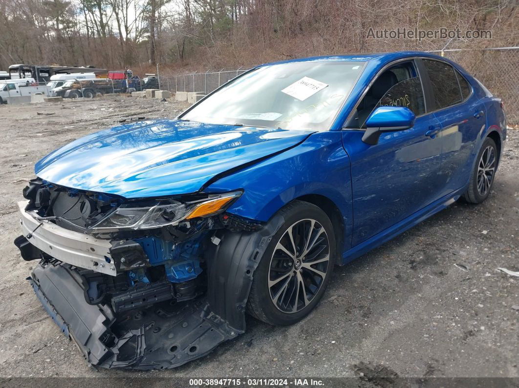 2019 Toyota Camry Se Blue vin: 4T1B11HK1KU220658