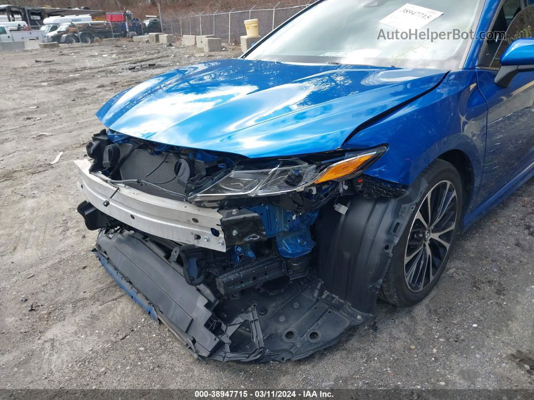 2019 Toyota Camry Se Blue vin: 4T1B11HK1KU220658