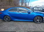 2019 Toyota Camry Se Blue vin: 4T1B11HK1KU220658