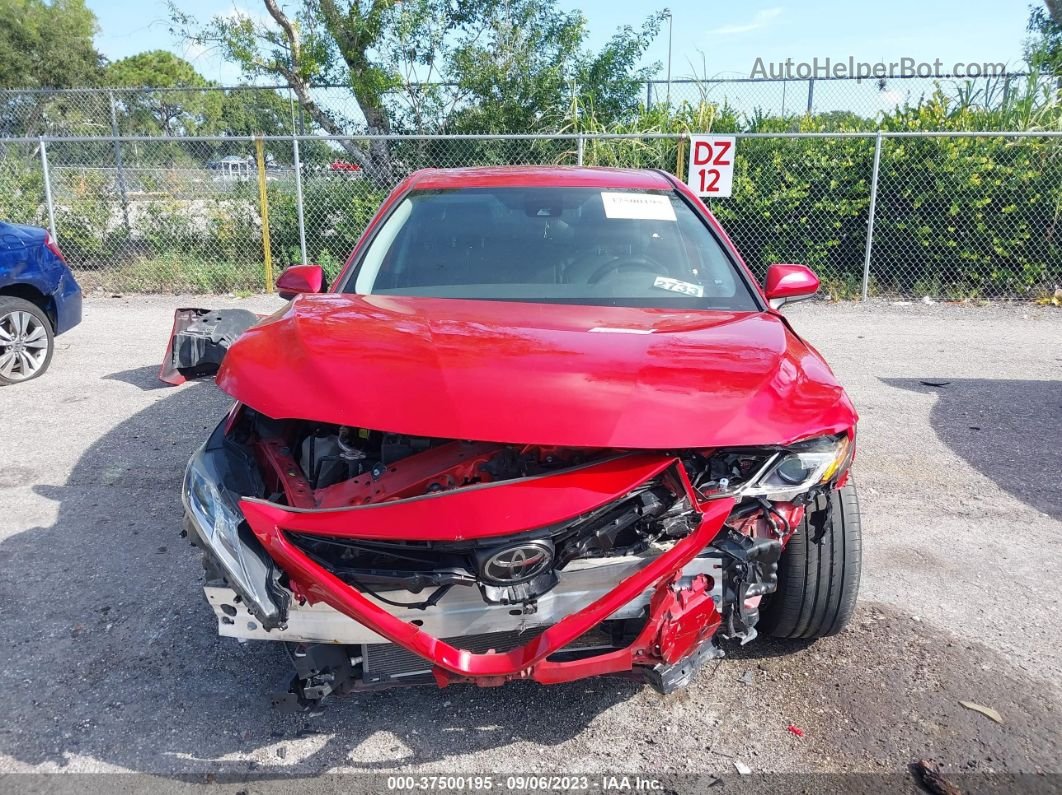 2019 Toyota Camry Se Red vin: 4T1B11HK1KU252476