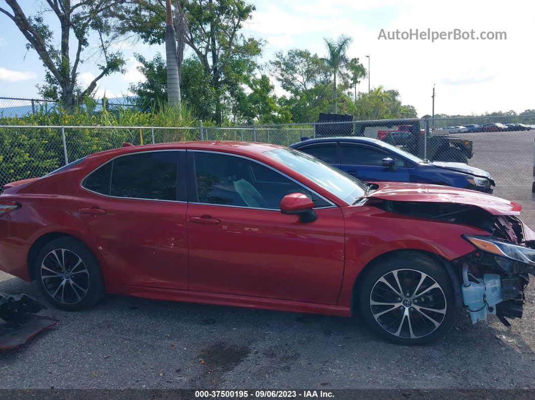 2019 Toyota Camry Se Red vin: 4T1B11HK1KU252476