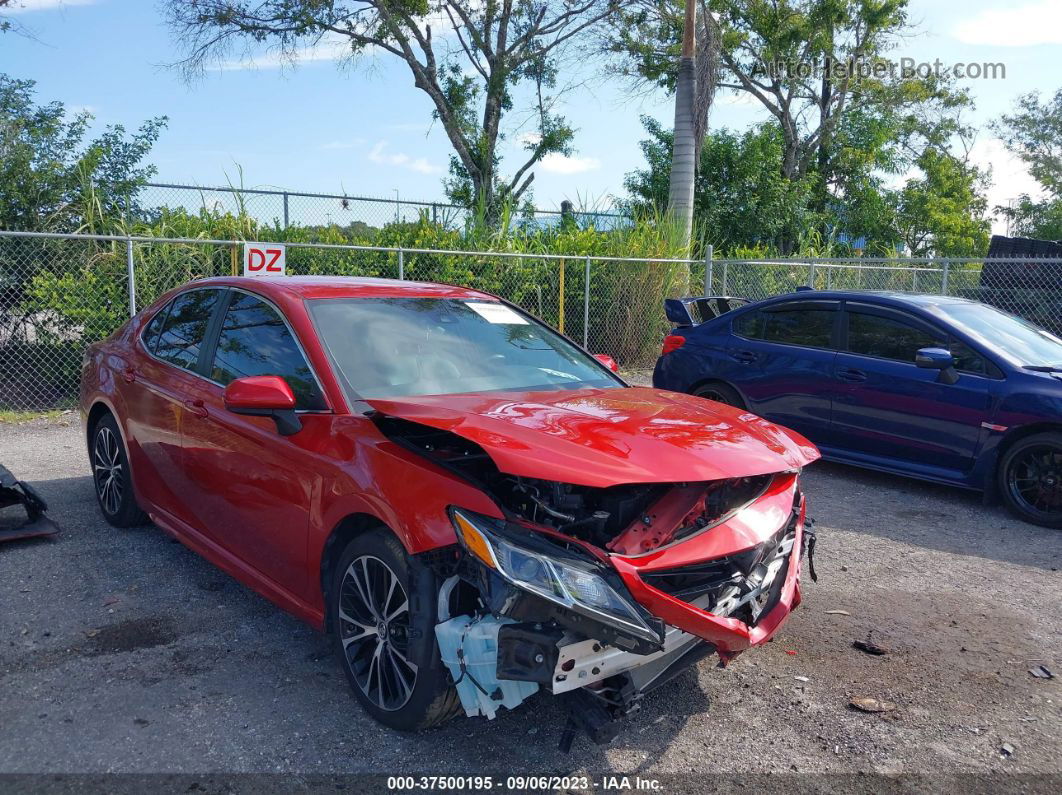 2019 Toyota Camry Se Red vin: 4T1B11HK1KU252476