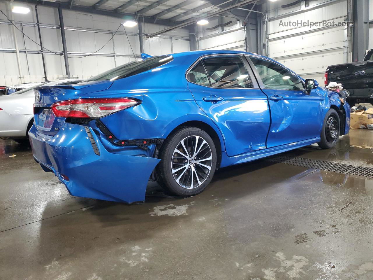 2019 Toyota Camry L Blue vin: 4T1B11HK1KU260142