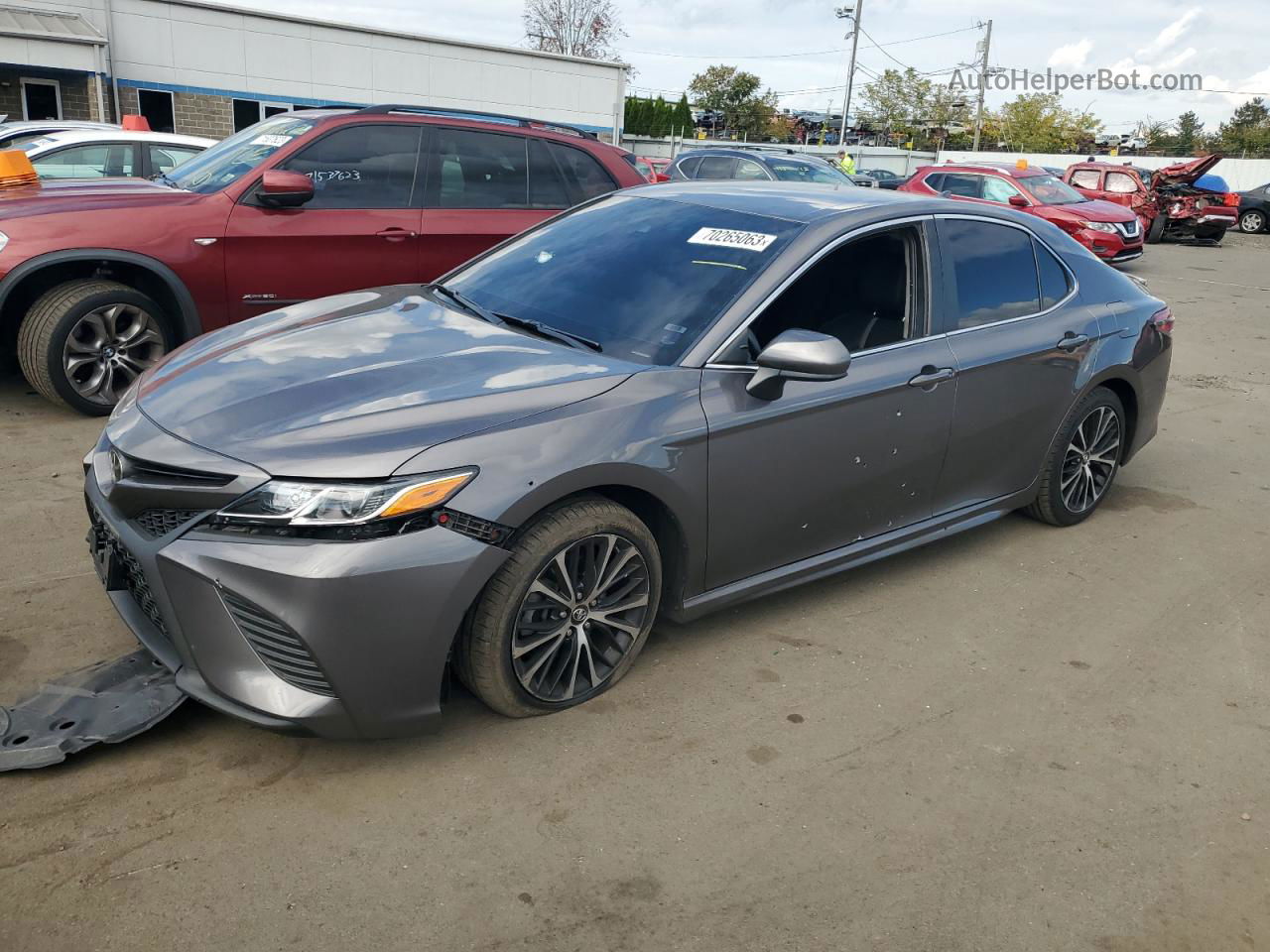 2019 Toyota Camry L Серый vin: 4T1B11HK1KU260593