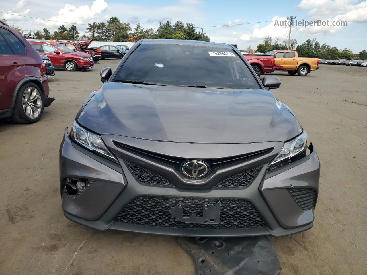 2019 Toyota Camry L Gray vin: 4T1B11HK1KU260593