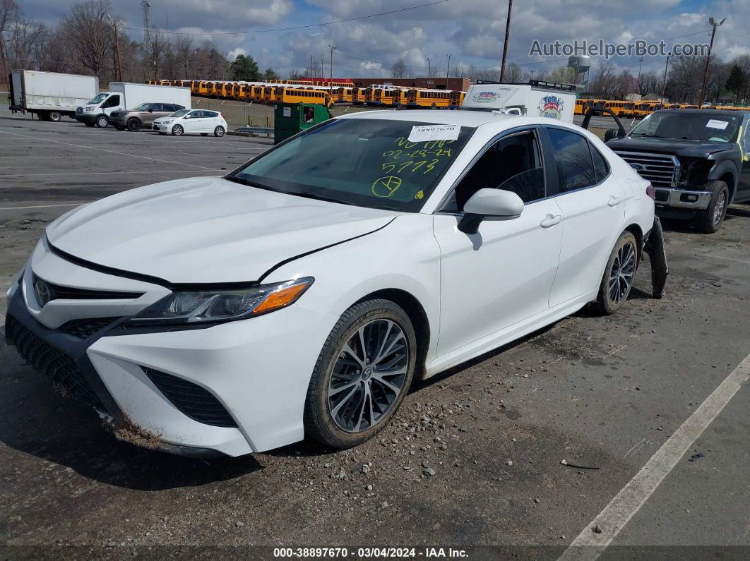 2019 Toyota Camry Se White vin: 4T1B11HK1KU275773