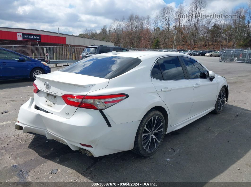 2019 Toyota Camry Se White vin: 4T1B11HK1KU275773