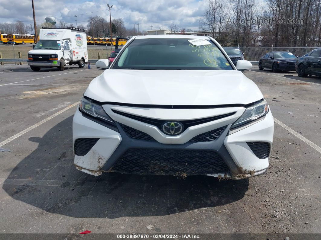 2019 Toyota Camry Se White vin: 4T1B11HK1KU275773