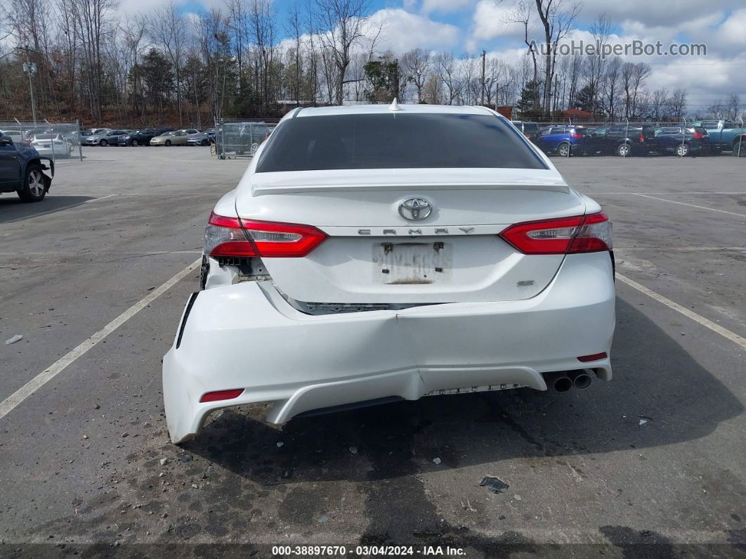 2019 Toyota Camry Se White vin: 4T1B11HK1KU275773