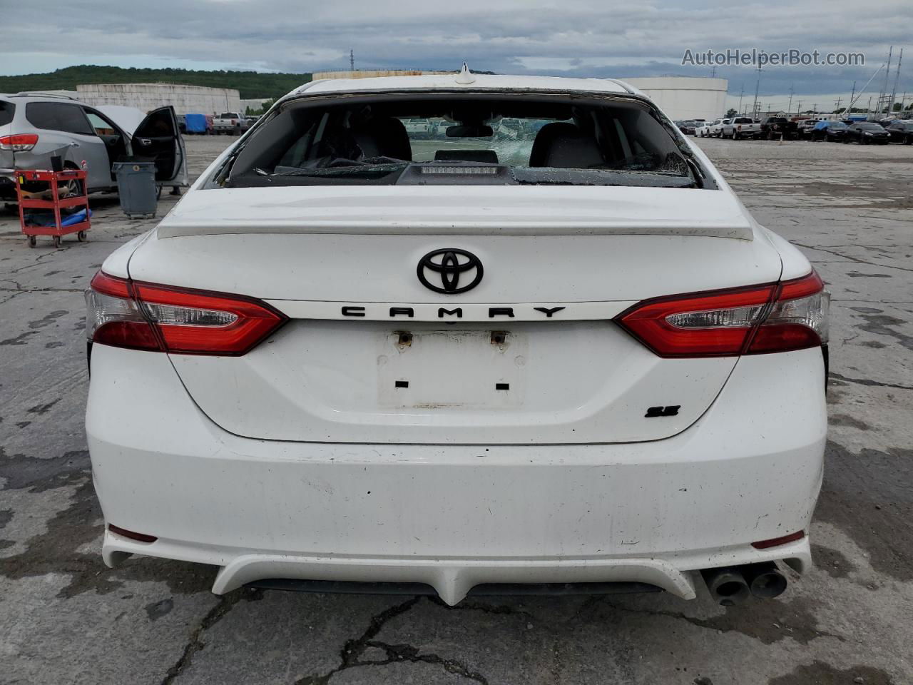 2019 Toyota Camry L White vin: 4T1B11HK1KU294517