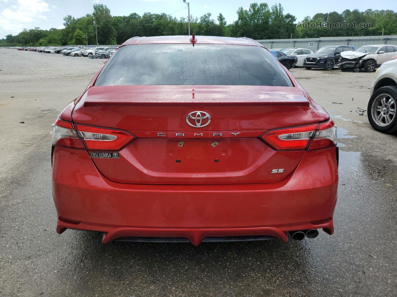 2019 Toyota Camry L Red vin: 4T1B11HK1KU296915