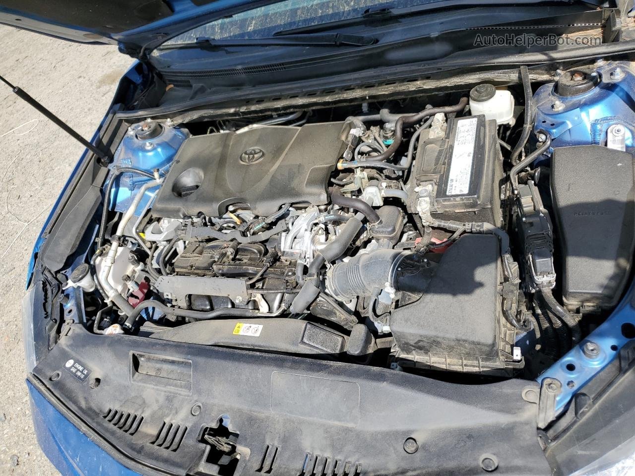 2019 Toyota Camry L Синий vin: 4T1B11HK1KU299815