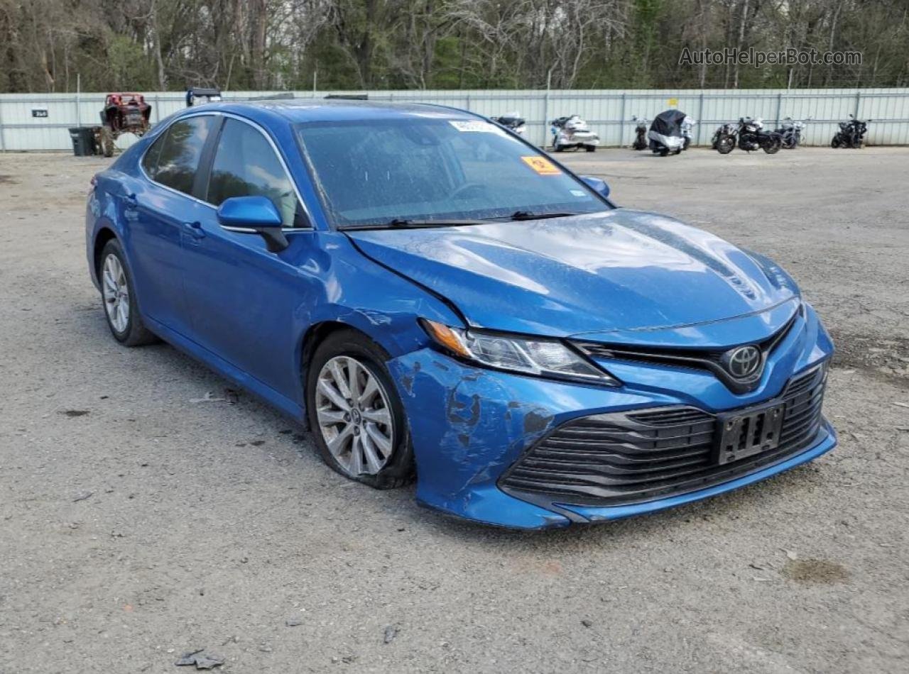 2019 Toyota Camry L Синий vin: 4T1B11HK1KU299815