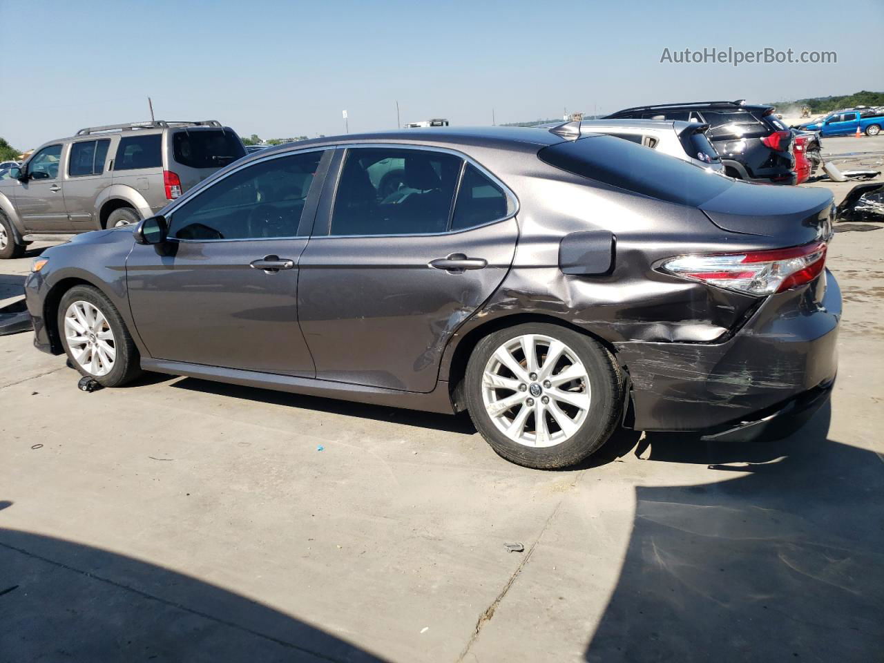 2019 Toyota Camry L Gray vin: 4T1B11HK1KU751813