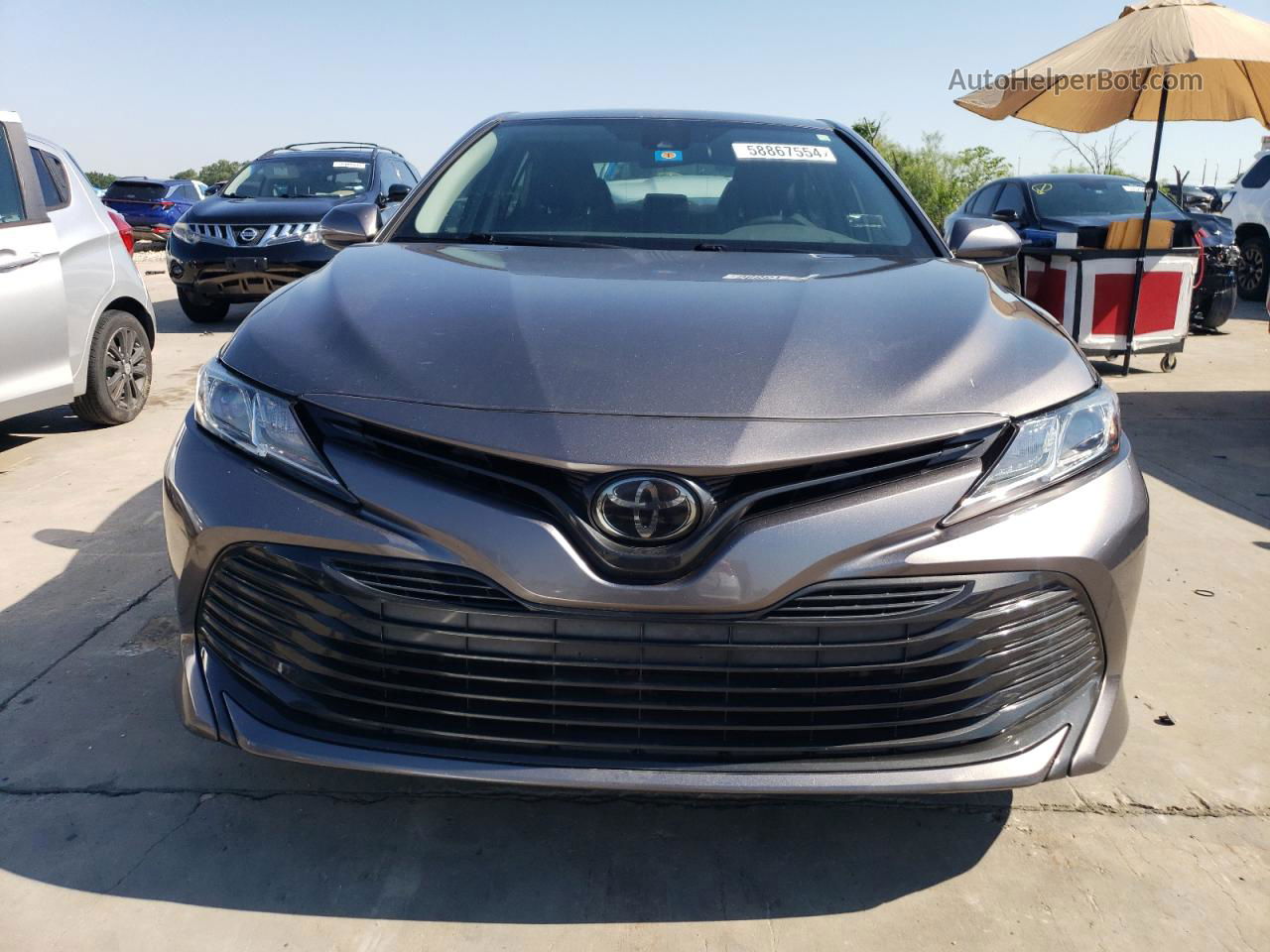 2019 Toyota Camry L Gray vin: 4T1B11HK1KU751813