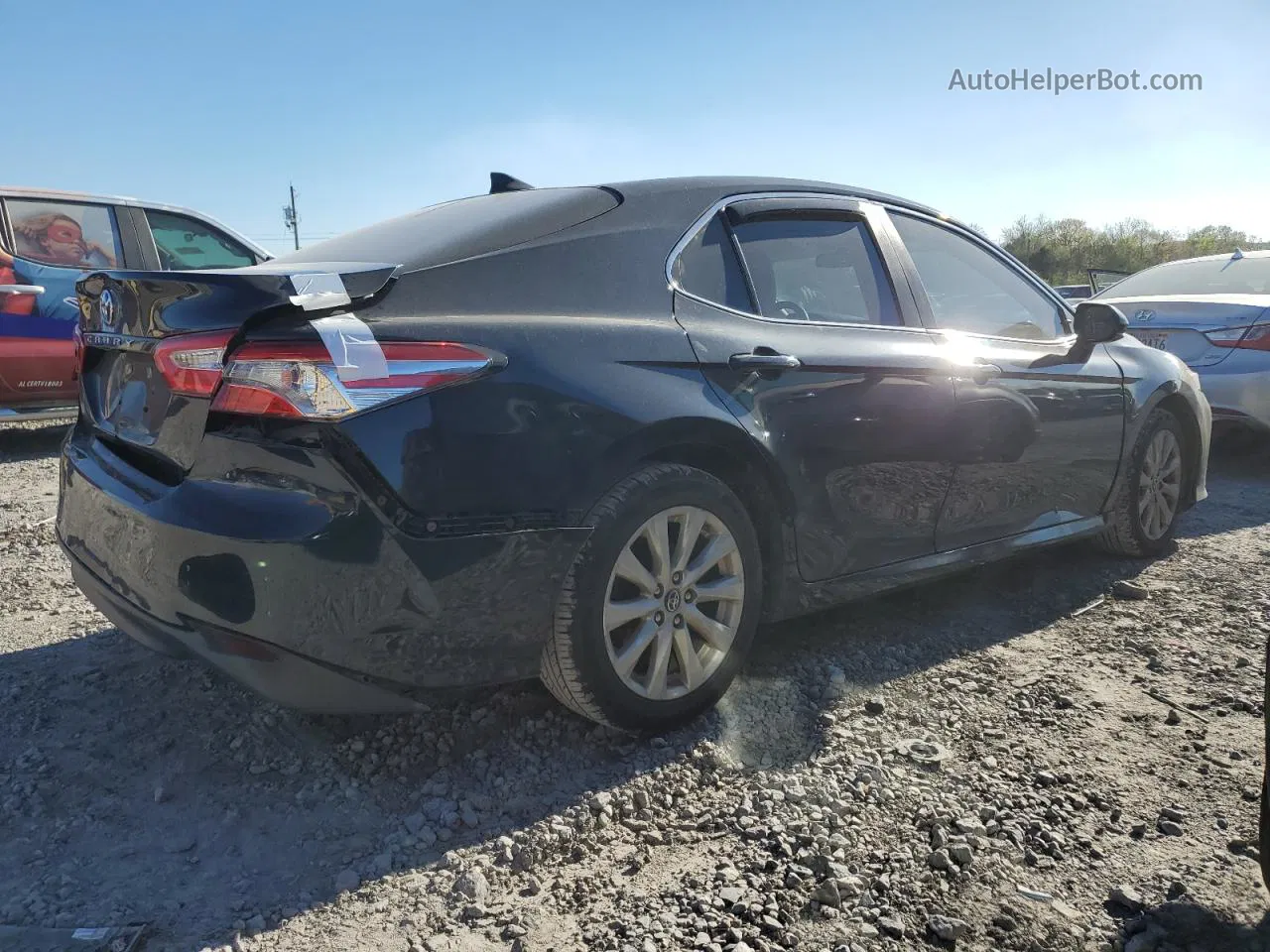 2019 Toyota Camry L Blue vin: 4T1B11HK1KU782611