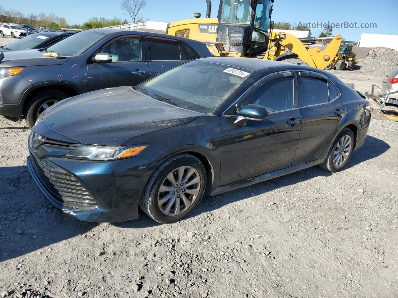 2019 Toyota Camry L Синий vin: 4T1B11HK1KU782611