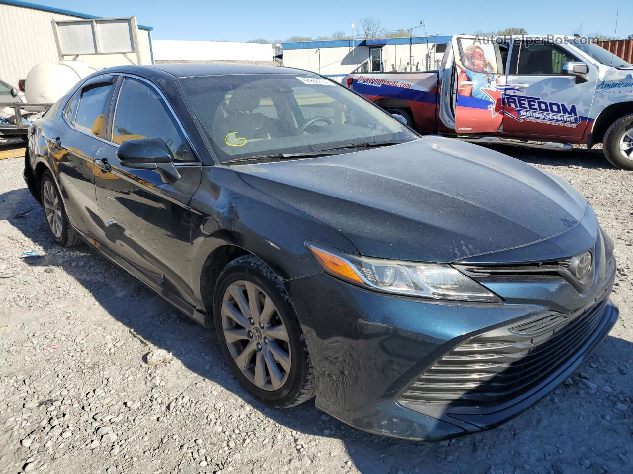 2019 Toyota Camry L Blue vin: 4T1B11HK1KU782611