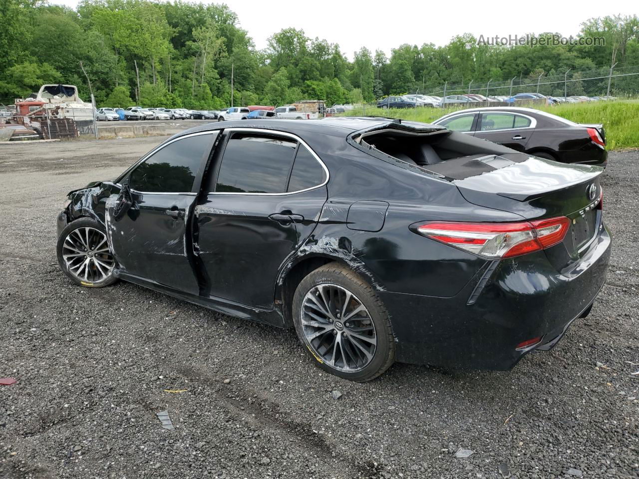 2019 Toyota Camry L Black vin: 4T1B11HK1KU831550