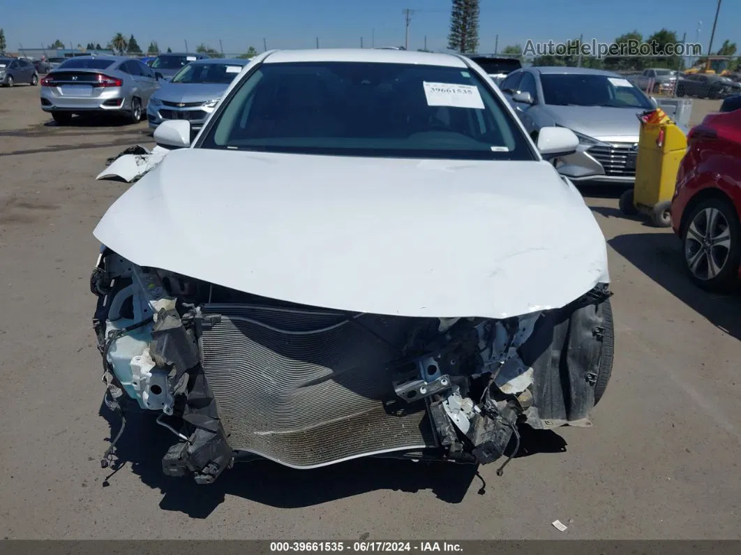 2019 Toyota Camry Se White vin: 4T1B11HK1KU839664