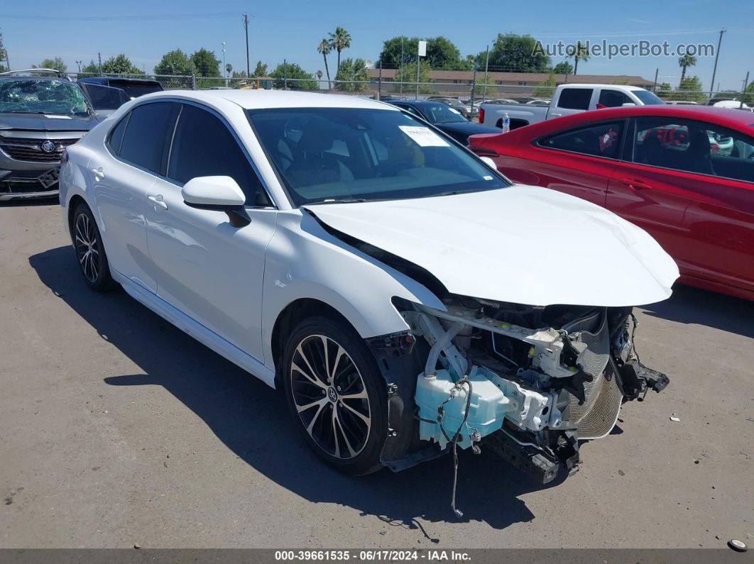 2019 Toyota Camry Se White vin: 4T1B11HK1KU839664