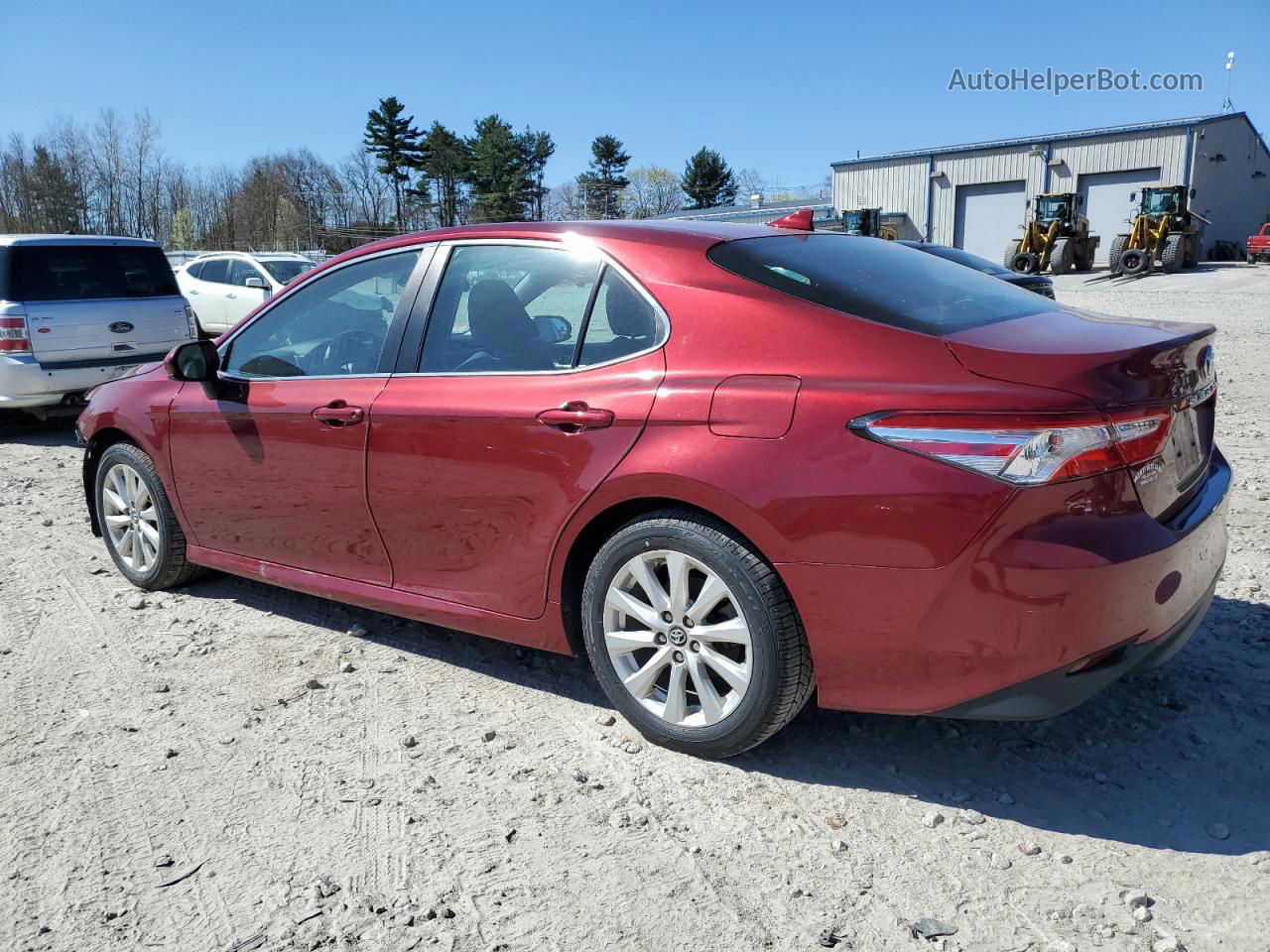 2019 Toyota Camry L Maroon vin: 4T1B11HK1KU842404